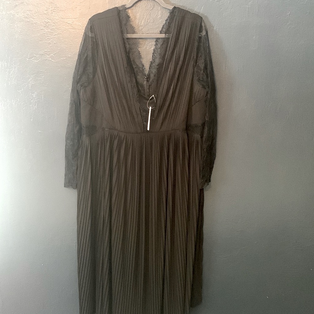 ASOS black empire waist dress